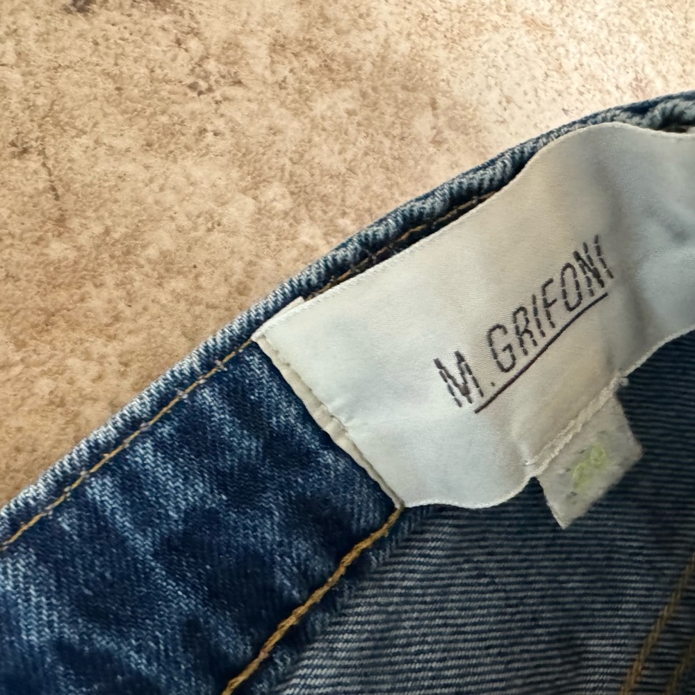 Mauro M. Grifoni Denim Streetwear Women’s 29 Distressed Jeans High End Italy - Picture 12 of 14
